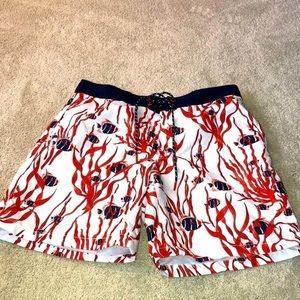 Express Men’s Small‎ Board Shorts Fish Print